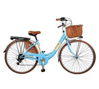 Venere Dolce Vita by Canellini vélo de ville femme aluminium avec panier - bleu