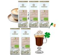 VENESSA Cappuccino Irish VCI1 Boisson en poudre aromatisée 5 x 1 kg avec café soluble, économique, savoureux, avec une consistance crémeuse - Convient à toutes les machines à café et à la vente