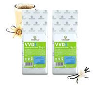 VENESSA Vanilla Drink VVD 1 - Lot de 2 x 1 kg - Parfum crémeux et soluble - Poudre de lait vanille pour toutes les machines à café automatiques - Bureau