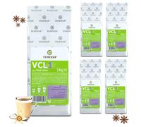 VENESSA VCL1 Chai Latte Lot de 5 boîtes de 1 kg - Soluble - Extrait de thé au lait instantané à base de thé noir avec douceur agréable - Poudre de thé instantané pour machines à café
