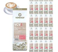 VENESSA VCV1 Cappuccino Vanilla 20 x 1 kg - Pack économique - Café instantané au goût de vanille - Cappuccino crémeux avec note de vanille fine - Convient à toutes les machines à café automatiques