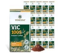 Venessa VIC 100 S Lot de 20 paquets de 500 g de café instantané soluble - Café torréfié, copieux, puissant et plein de goût - Poudre de qualité supérieure pour machine à café automatique, bureau, café