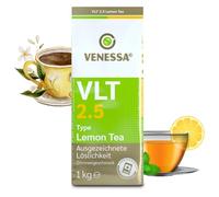 VENESSA VLT 2.5 Infusion au citron - 2 x 1 kg - Pack d'essai instantané en poudre - Thé au citron - Convient aux distributeurs automatiques - Très soluble