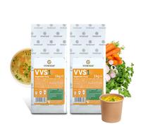 VENESSA VVS1 Lot de 2 sachets de bouillon de légumes fins - 1 kg - Vending Machine à soupe - Soupe végétale - Soupe végétarienne - Soupe de légumes sans grumeaux - Préparation rapide - Convient aux