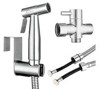 Venetio Pulvérisateur de bidet pour toilettes avec tuyau antifuite, toilettes ou mural, multifonction pour pulvérisateur à couches, douche Shattaf, douche pour animaux de compagnie, matériau en