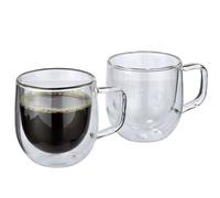VENETO Tasse à café thé en verre double paroi 200 ml CILIO - les 2