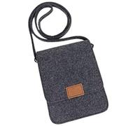 Venetto Petit sac à bandoulière, sac à main, sac de loisirs, sac de poitrine, sac à bandoulière, sac pour homme, unisexe, Noir mélangé., XS