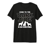 Venez du côté obscur Nous Avons Cocker Spaniels T-Shirt Haut de Gamme