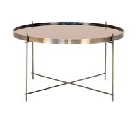 House Nordic Table basse Scarlett 70x40 cm Rond Laiton Cuivre