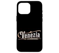 Venezia La Serenissima Vintage Venise Coque pour iPhone 16 Pro Max
