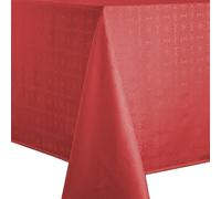 Nydel Nappe damassé Venezia (Rouge, Carré 160 x 160 cm)