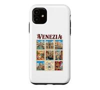 Venezia Venise Italie Vintage Voyage Collage Vénétie Monuments Coque pour iPhone 11