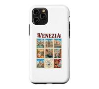 Venezia Venise Italie Vintage Voyage Collage Vénétie Monuments Coque pour iPhone 11 Pro