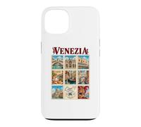 Venezia Venise Italie Vintage Voyage Collage Vénétie Monuments Coque pour iPhone 13