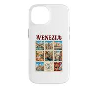 Venezia Venise Italie Vintage Voyage Collage Vénétie Monuments Coque pour iPhone 14