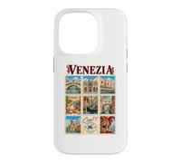 Venezia Venise Italie Vintage Voyage Collage Vénétie Monuments Coque pour iPhone 14 Pro