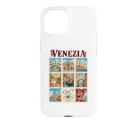 Venezia Venise Italie Vintage Voyage Collage Vénétie Monuments Coque pour iPhone 15