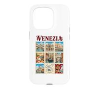 Venezia Venise Italie Vintage Voyage Collage Vénétie Monuments Coque pour iPhone 15 Pro