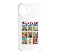 Venezia Venise Italie Vintage Voyage Collage Vénétie Monuments Coque pour iPhone 16