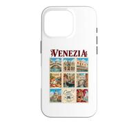 Venezia Venise Italie Vintage Voyage Collage Vénétie Monuments Coque pour iPhone 16 Pro