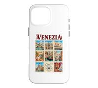 Venezia Venise Italie Vintage Voyage Collage Vénétie Monuments Coque pour iPhone 16 Pro Max