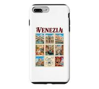 Venezia Venise Italie Vintage Voyage Collage Vénétie Monuments Coque pour iPhone 7 Plus/8 Plus