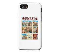 Venezia Venise Italie Vintage Voyage Collage Vénétie Monuments Coque pour iPhone SE (2020) / 7/8