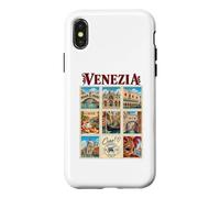Venezia Venise Italie Vintage Voyage Collage Vénétie Monuments Coque pour iPhone X/XS
