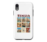 Venezia Venise Italie Vintage Voyage Collage Vénétie Monuments Coque pour iPhone XR