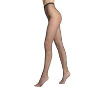 VENEZIANA NUOVA RETE - Collants Femme Resille - Bas Résille Italien Classique - Avec Gousset en Coton - Sans Culotte à la Taille - Pas Moulant - Graphite - M