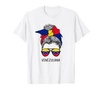 Venezolana Girl Venezuelan Heritage Venezuela Flag T-Shirt