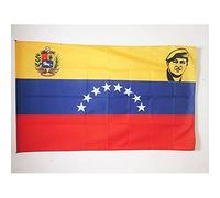 Venezuela Avec Hugo Chavez Drapeau De Jardin Avec Œillets Garden Flag Couleurs Vives Bannière Pour Vacances Maison Fête 3X5Ft