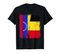 Venezuela Belgique Demi Drapeau Vénézuélien Belge Jersey T-Shirt