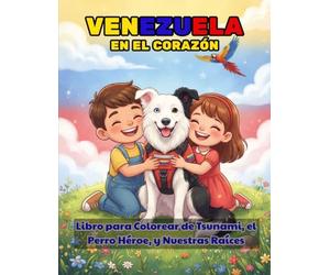 Venezuela en el Corazón: Libro para colorear de Tsunami, el Perro Héroe, y Nuestras Raíces