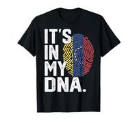 Venezuela Roots Drapeau Empreinte Digitale Patriotique T-Shirt