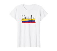 Venezuela T-Shirt Graphique avec Valeur, Femme, Blanc, S