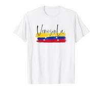 Venezuela T-Shirt Graphique avec Valeur, Homme, Blanc, S