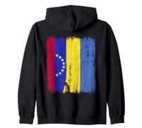 Venezuela Ukraine Demi Drapeau du Patrimoine ukrainien vénézuélien Sweat à Capuche