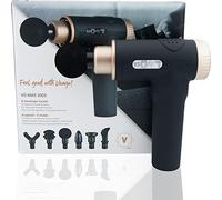 Venga! Pistolet de Massage des Tissus Profonds, 6 têtes de Massage, 9 Vitesses, 2 Modes, Noir/Cuivre, VG MAS 3003