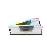Corsair Mémoire RAM DDR5 Vengeance RGB 32Go (2x16Go) 6400MHz CL32 Blanc XMP 3.0