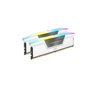 CORSAIR Vengeance RGB - DDR5 - kit - 32 Go: 2 x 16 Go - DIMM 288 broches - 6000 MT/s / PC5-48000 - CL40 - 1.35 V - blanc Blanc G