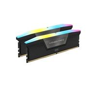 Corsair Vengeance RGB DDR5 - 32 Go (2 x 16 Go) - 6400 MT/s C32 - Intel XMP 3.0 - Noir