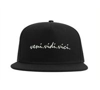 Veni Vidi Vici I Came I Saw I Conquered Latin Snapback Casquette Brodée Flexfit Fullcap Homme Noir, Noir , taille unique