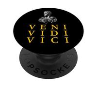 Veni Vidi Vici - Je suis Venu, J'Ai vu Que J'Ai vaincu Jules César PopSockets PopGrip Adhésif