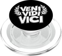 Veni Vidi Vici Le Gagnant du Texte Latin Prend Tout PopSockets PopGrip pour MagSafe