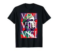 Veni Vidi Vici Lettres sur l'Empereur Jules César Portrait T-Shirt