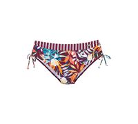 VENICE BEACH Bas de bikini bleu cyan / orange / bordeaux / blanc, Taille S