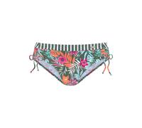 VENICE BEACH Bas de bikini vert foncé / orange / rose / blanc cassé, Taille L