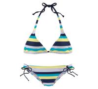 VENICE BEACH Bikini bleu marine / bleu clair / jaune / blanc, Taille M