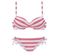 VENICE BEACH Bikini rose / blanc, Taille XXL
